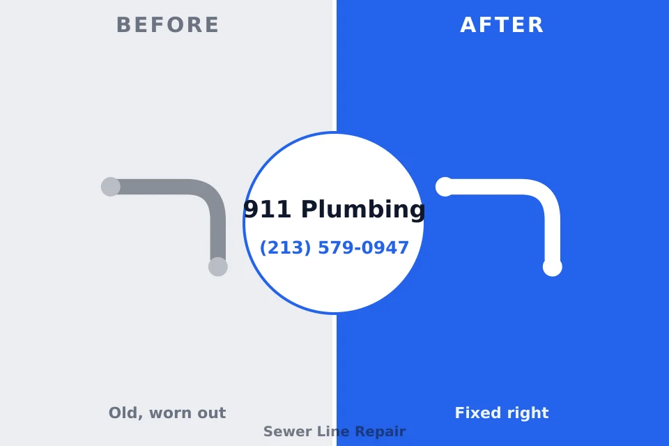 Before and after: plumbing company Coral Springs, FL